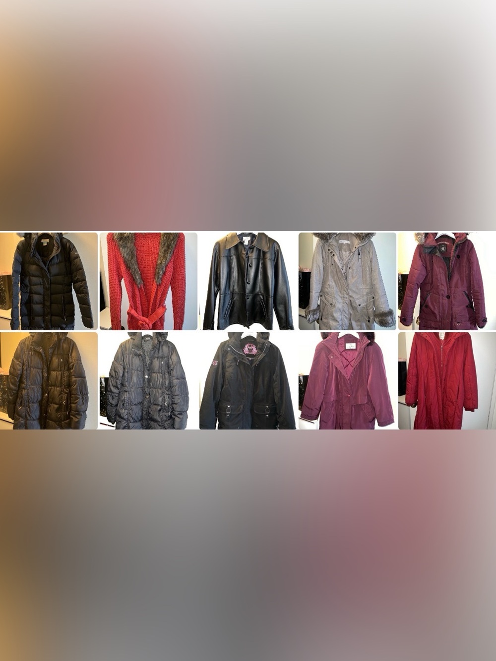 Assorted Women's Jackets and Coats-price of Each